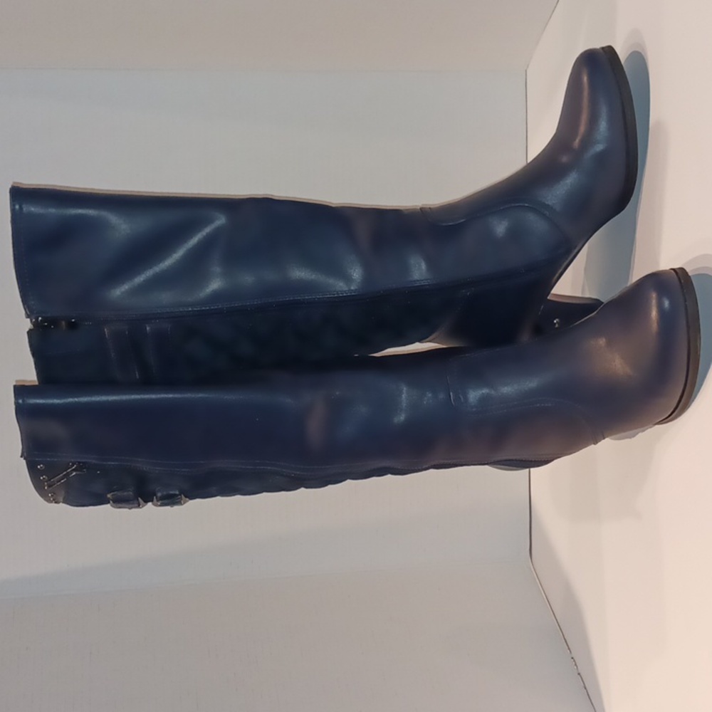 Midnight Velvet - Quilted Buckle Tall Boot